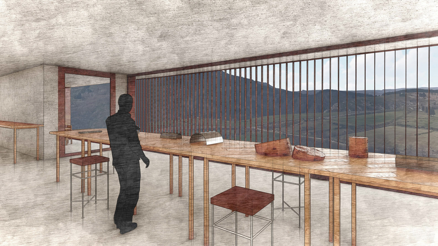 Perspective sur l'atelier d'artiste