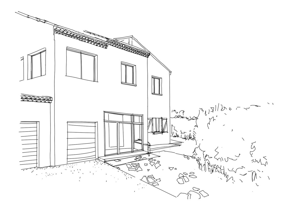 Croquis parvis existant 01